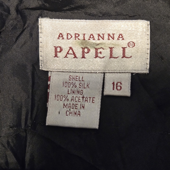 Adrianna Papell Black and Pink Floral Blouse - Picture 3 of 3